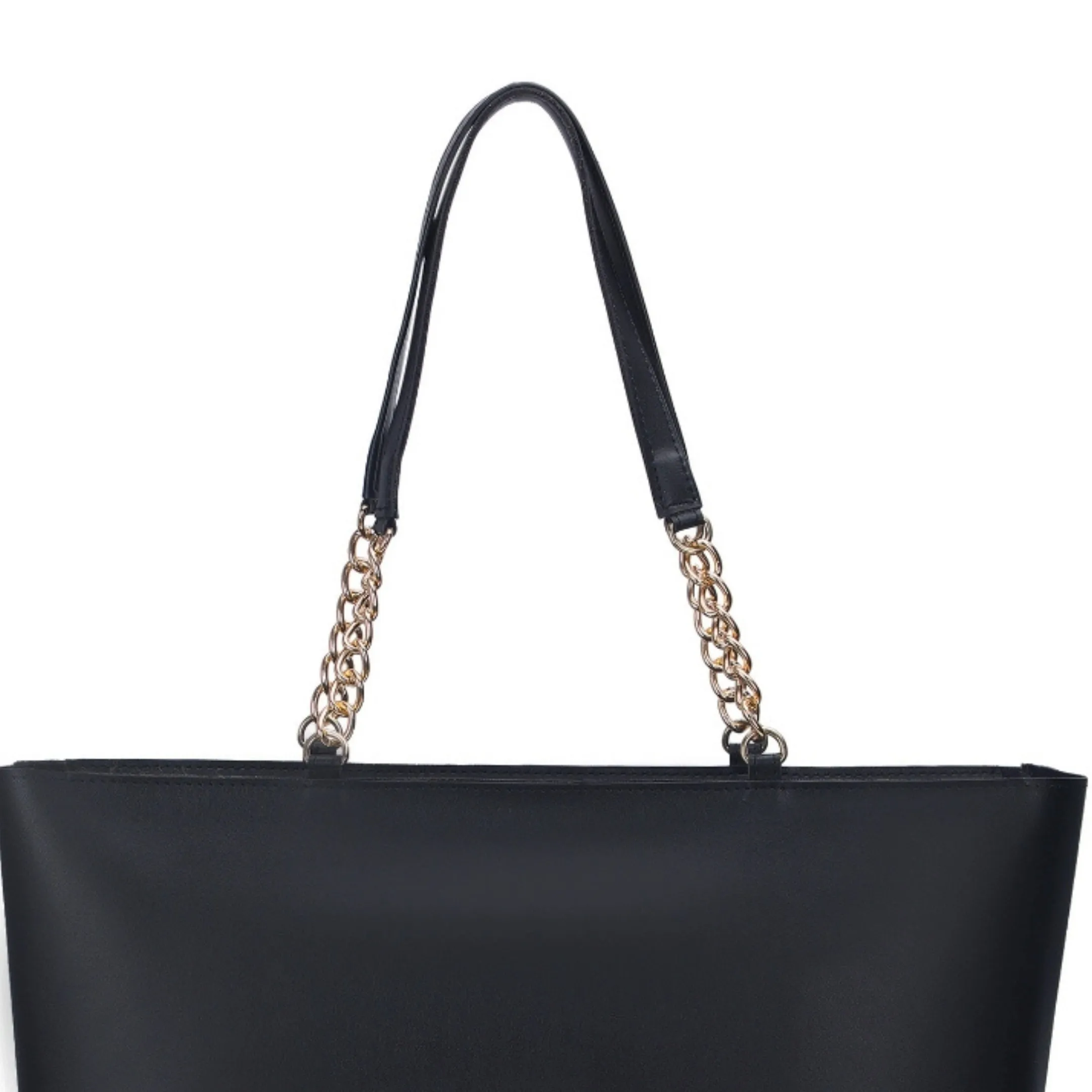Women's Large Tote Chain | Vegan Leather Ladies Handbag