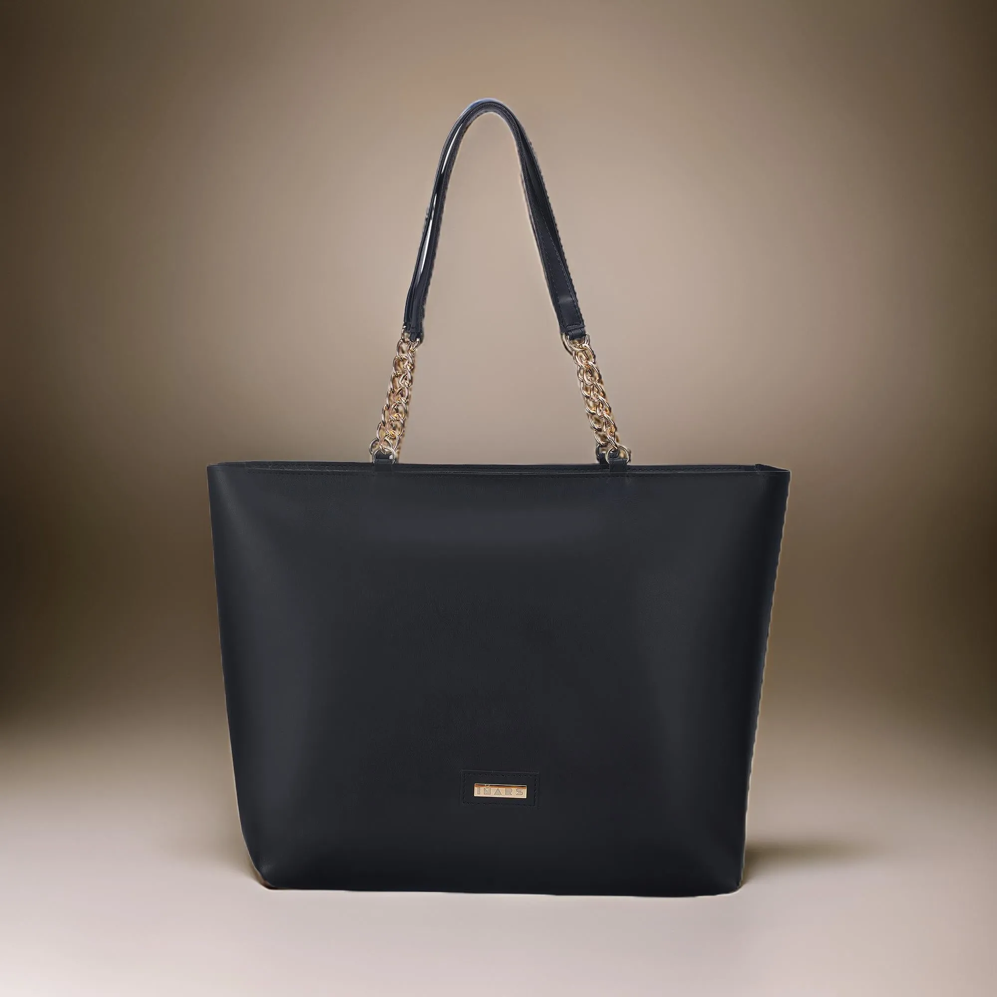 Women's Large Tote Chain | Vegan Leather Ladies Handbag