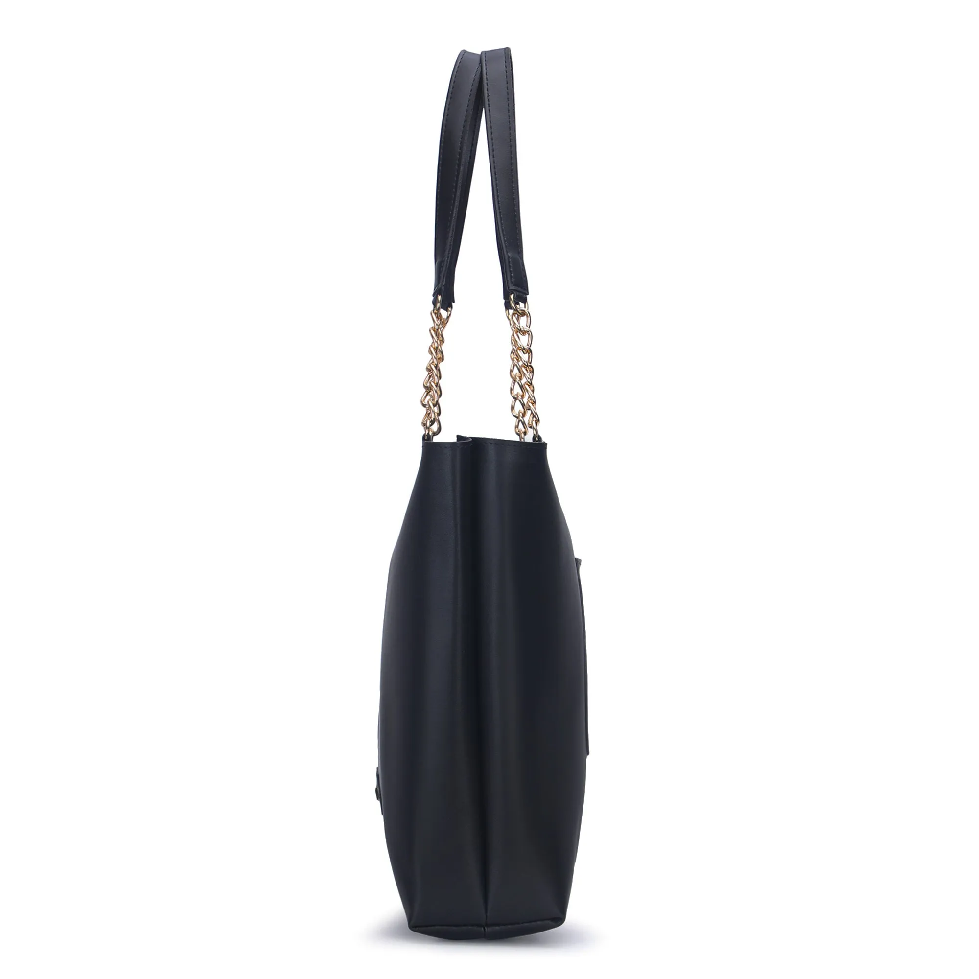 Women's Large Tote Chain | Vegan Leather Ladies Handbag