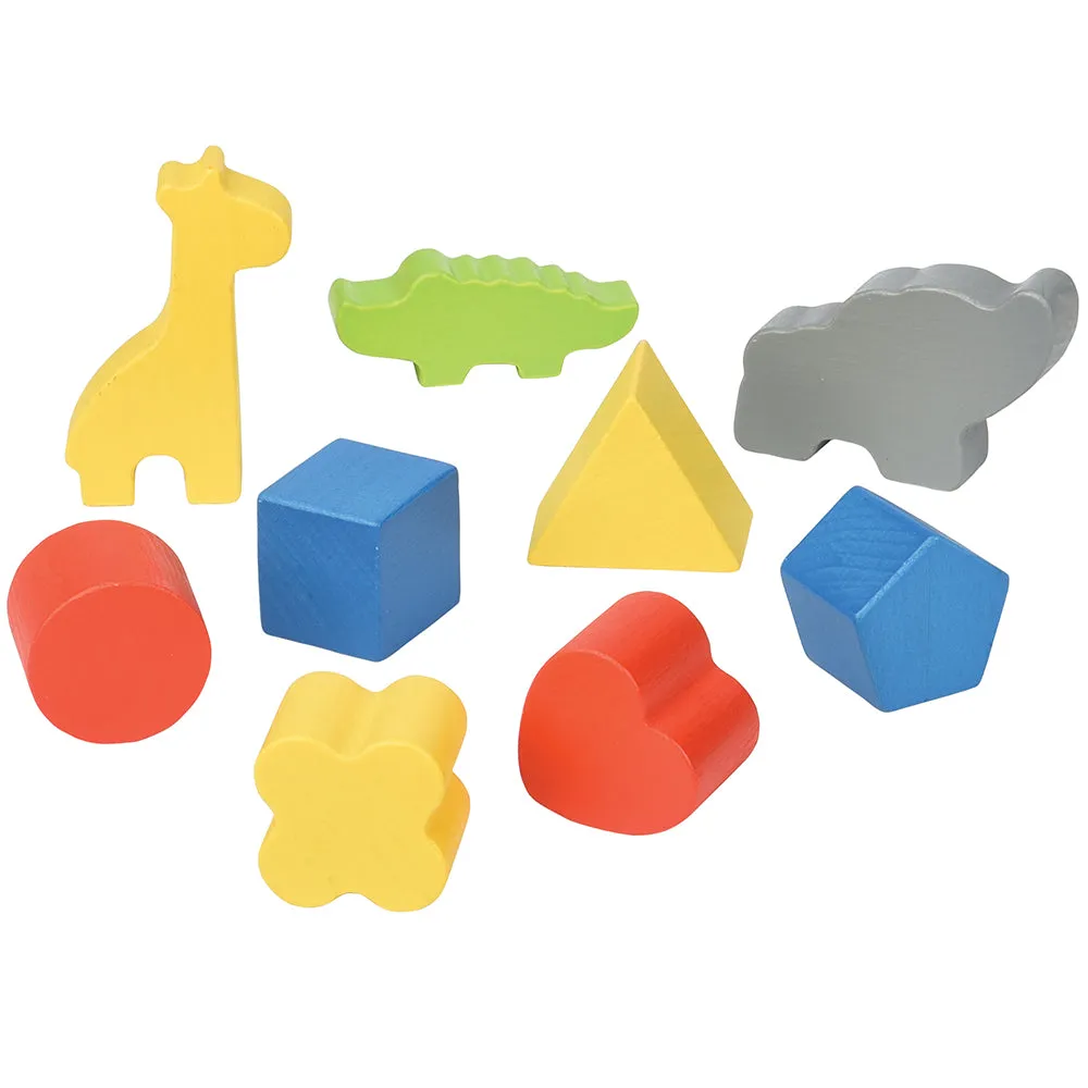 Wooden Animal and Shape Sorter
