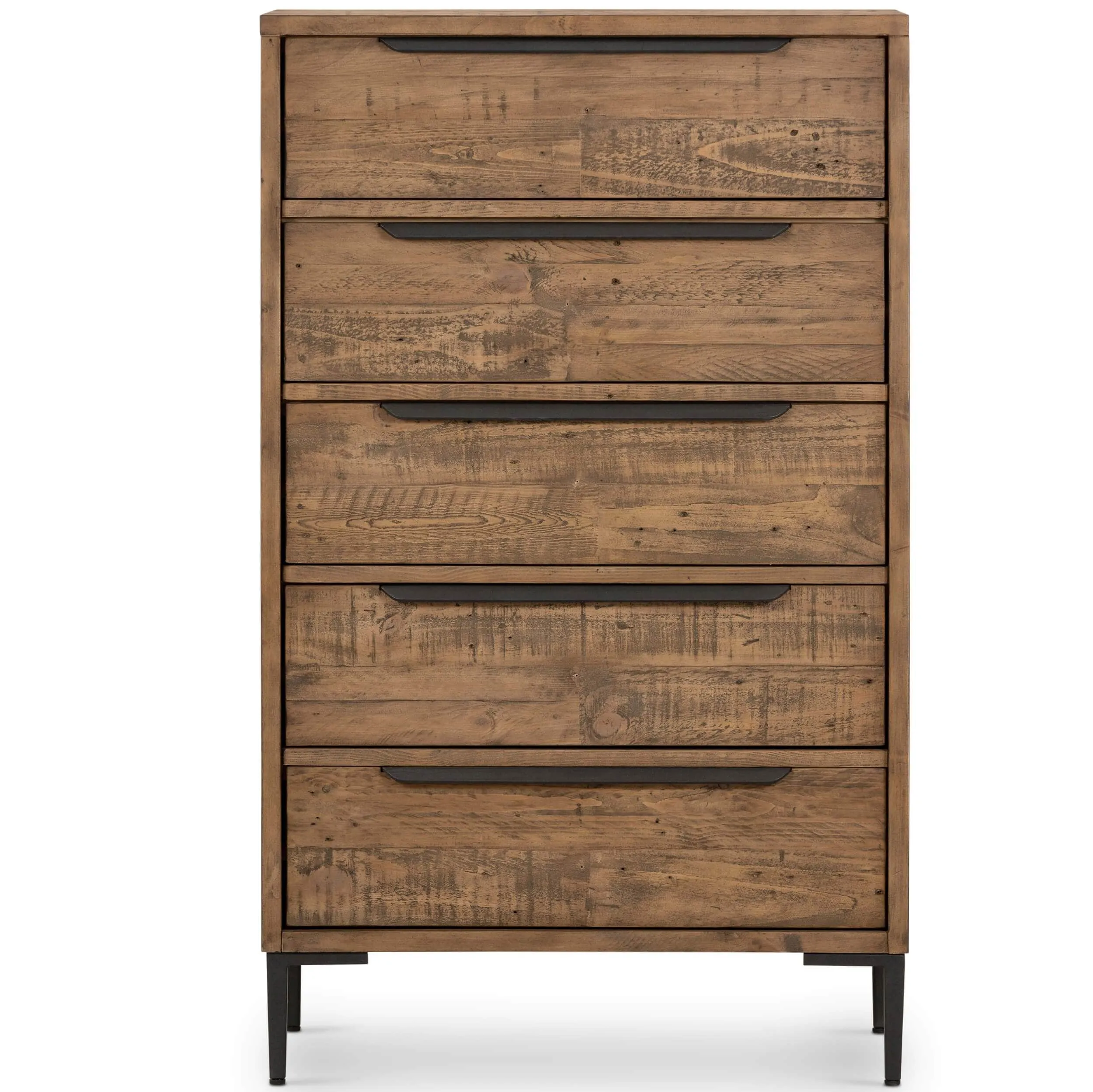 Wyeth 5 Drawer Dresser, Rustic Sandalwood