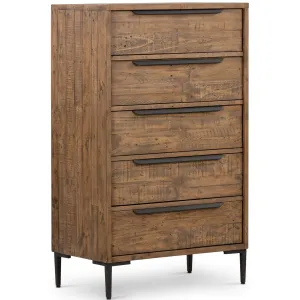 Wyeth 5 Drawer Dresser, Rustic Sandalwood