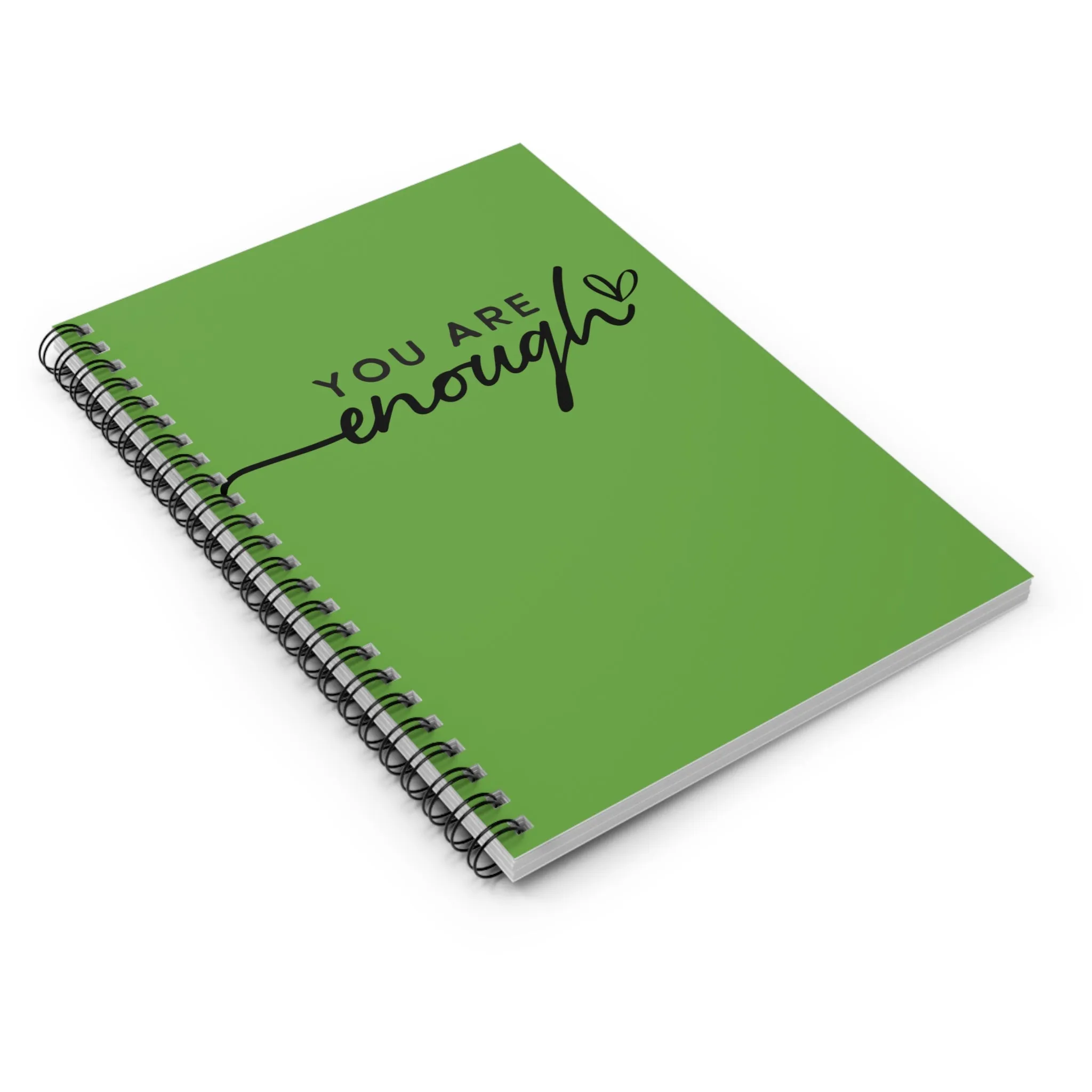 You Are Enough Spiral Notebook - Inspirational Ruled Line Journal for Self-Care and Motivation