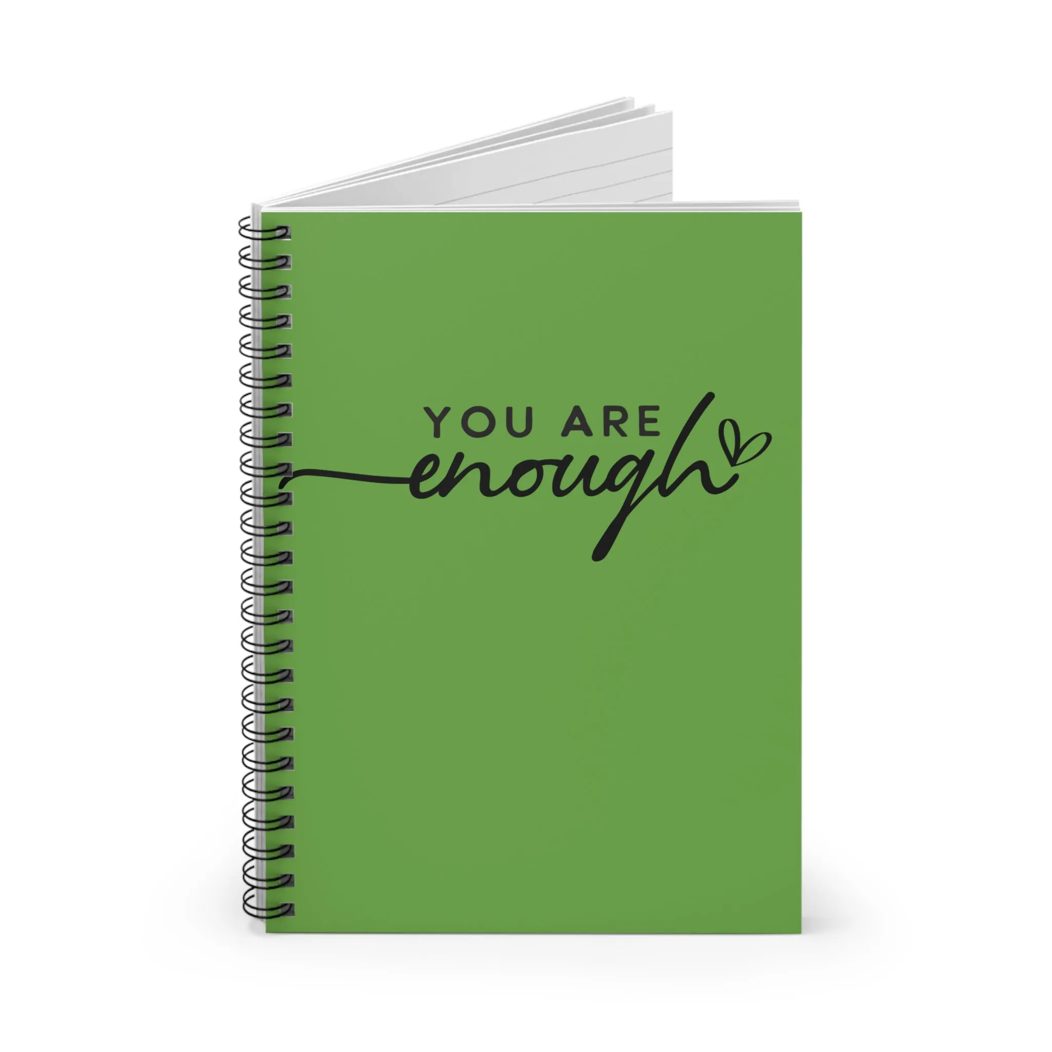 You Are Enough Spiral Notebook - Inspirational Ruled Line Journal for Self-Care and Motivation