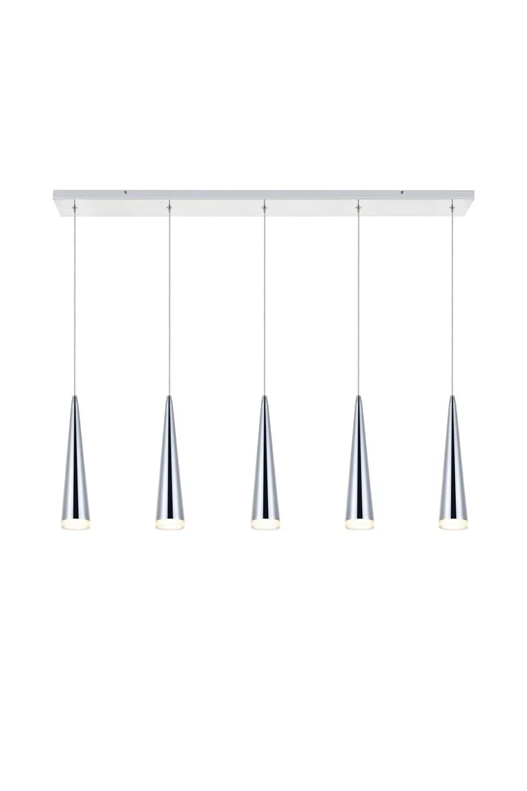 ZC121-5201D42C - Regency Lighting: Fantasia 5 light Chrome LED Pendant